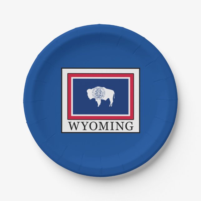Wyoming Paper Plates (Front)