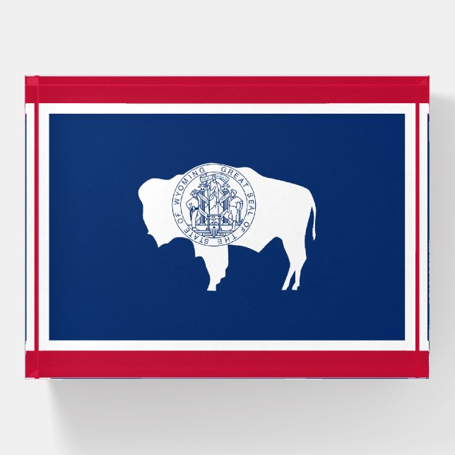 Wyoming Paperweight (Front)