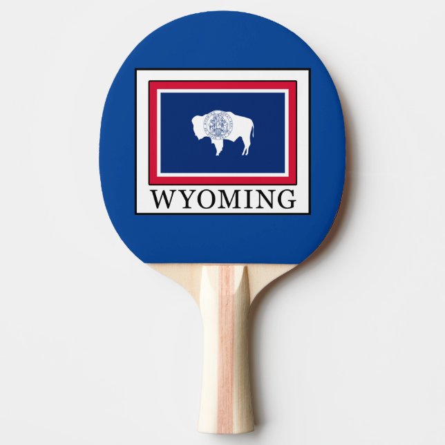 Wyoming Ping Pong Paddle (Front)