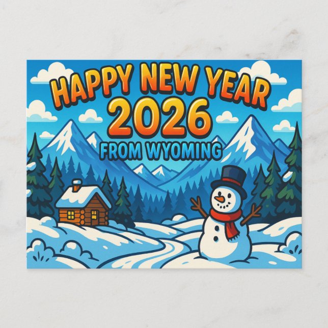 WYOMING Postcard (Front)