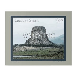 Wyoming Poster Acrylic Print