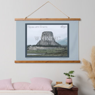 Wyoming Poster Hanging Tapestry