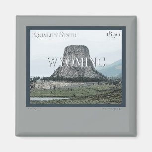 Wyoming Poster Magnet