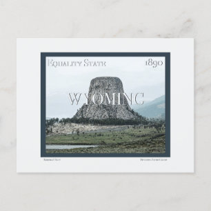Wyoming Poster Postcard
