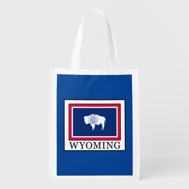 Wyoming Reusable Grocery Bag (Front)