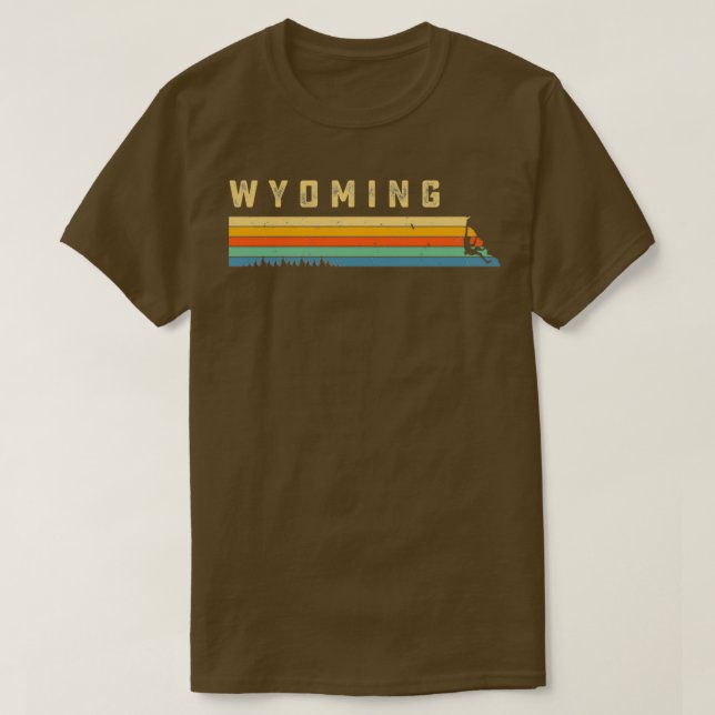 Wyoming Rock Climbing Mountain Climbing Tools Rock T-Shirt (Design Front)