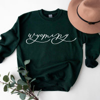 Wyoming Script State Women’s Sweatshirt