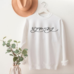 Wyoming Script State Women’s Sweatshirt