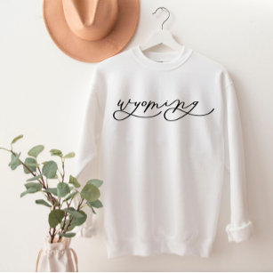 Wyoming Script State Women’s Sweatshirt T-Shirt