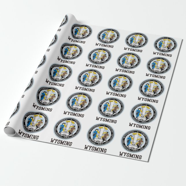 Wyoming Seal Wrapping Paper (Unrolled)