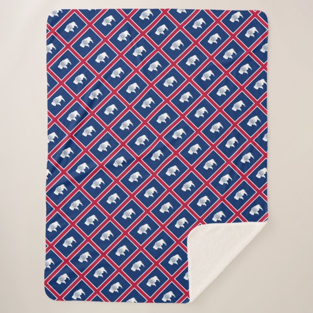 Wyoming Sherpa Blanket (Front)