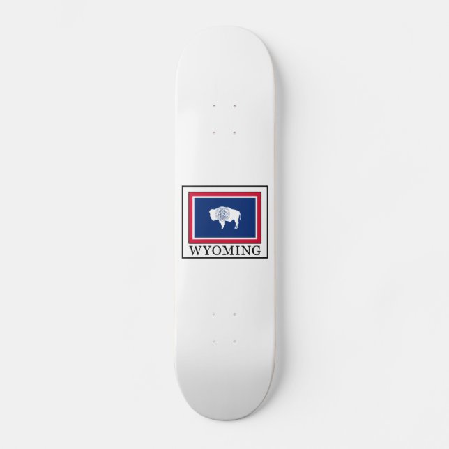 Wyoming Skateboard Deck (Front)