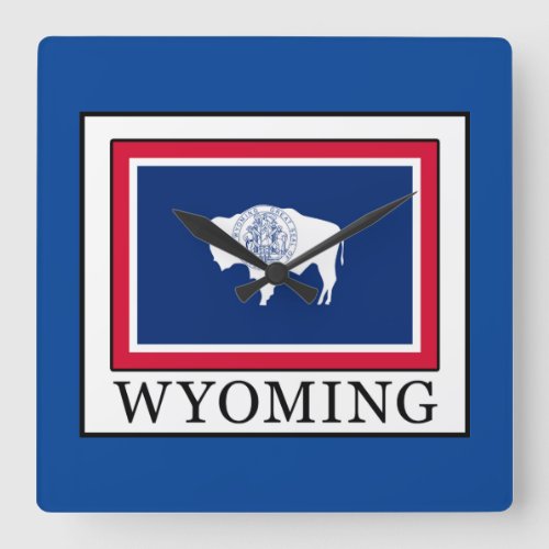 Wyoming Square Wall Clock