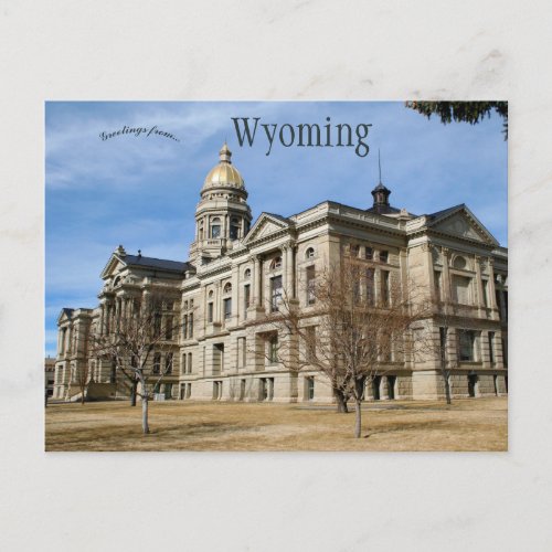 Wyoming State Capitol in Cheyenne Wyoming Postcard