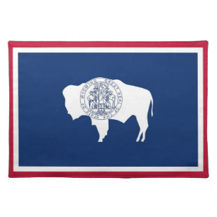 Wyoming State Flag American MoJo Placemat