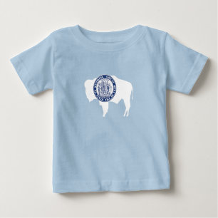 Wyoming State Flag Baby T-Shirt