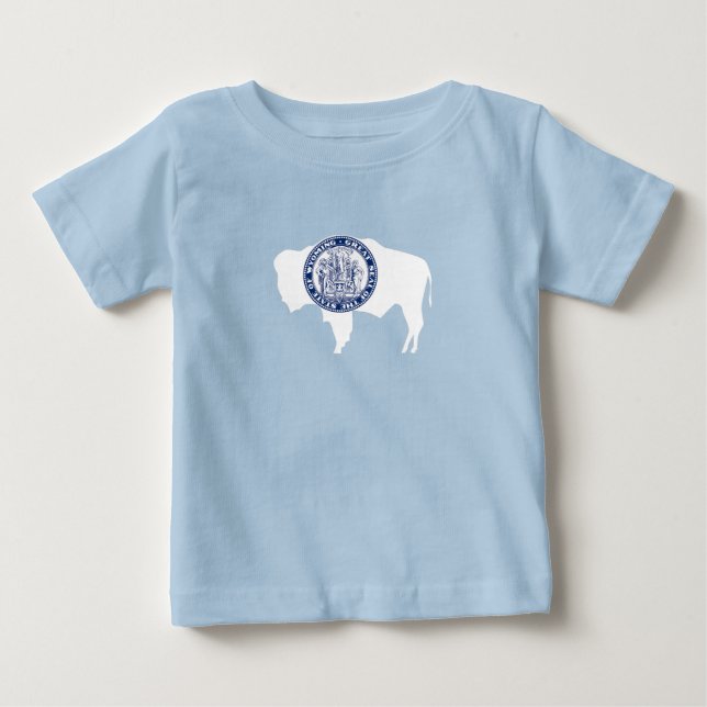 Wyoming State Flag Baby T-Shirt (Front)