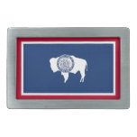 Wyoming State Flag Belt Buckle at Zazzle