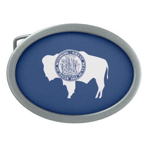 Wyoming State Flag Belt Buckle