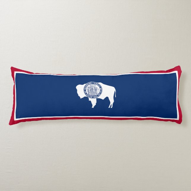 Wyoming State Flag Body Pillow (Front)