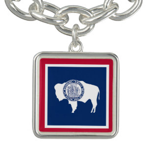 Wyoming State Flag Bracelet