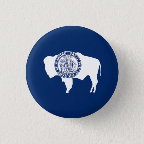 Wyoming State Flag Button