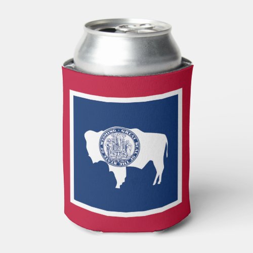 Wyoming State Flag Can Cooler