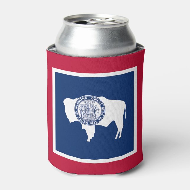Wyoming State Flag Can Cooler (Can Front)