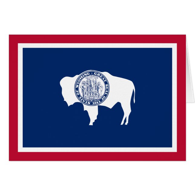 Wyoming State Flag Cards (Front Horizontal)