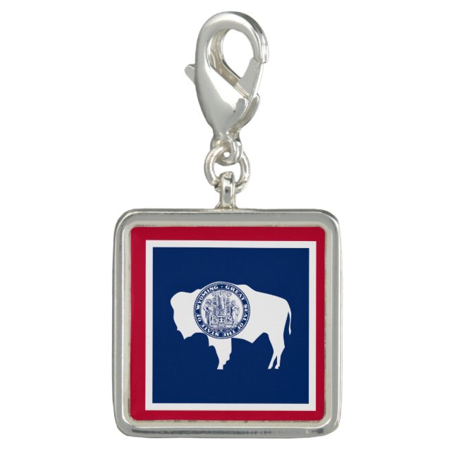 Wyoming State Flag Charm (Front)