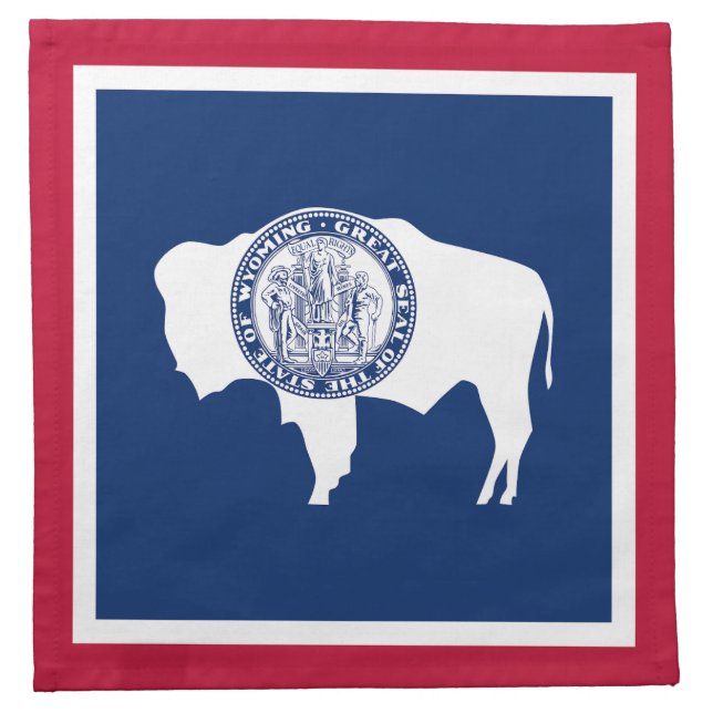 Wyoming State Flag Cloth Napkin (Front)