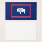 Wyoming State Flag Design (Front & Back)