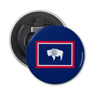 Wyoming State Flag Design Bottle Opener