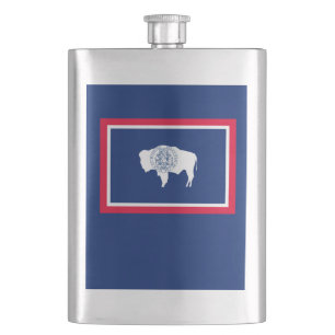 Wyoming State Flag Design Flask