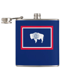 Wyoming State Flag Design Flask