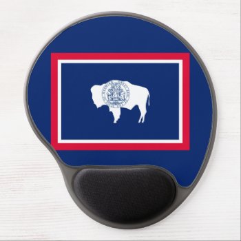 Wyoming State Flag Design Gel Mouse Pad by AmericanStyle at Zazzle