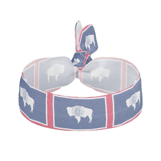 Wyoming State Flag Design Hair Tie (Front)