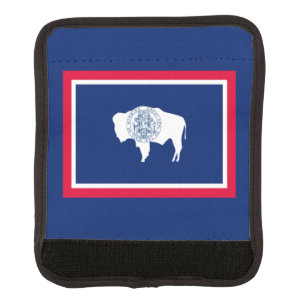 Wyoming State Flag Design Luggage Handle Wrap