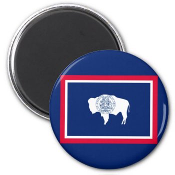 Wyoming State Flag Design Magnet by AmericanStyle at Zazzle