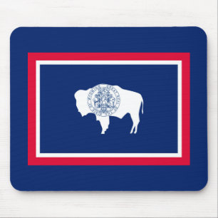 Wyoming State Flag Design Mouse Pad