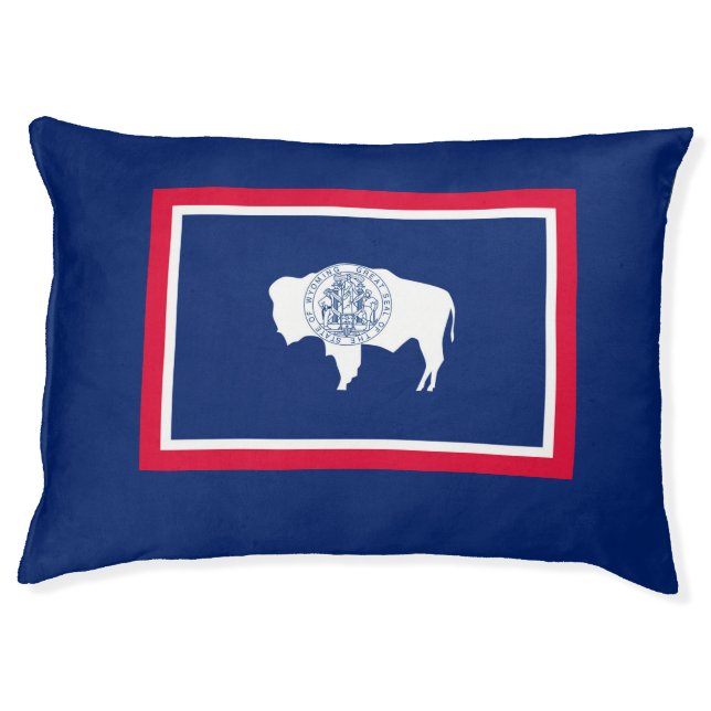 Wyoming State Flag Design Pet Bed (Front)