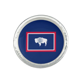 Wyoming State Flag Design Ring by AmericanStyle at Zazzle