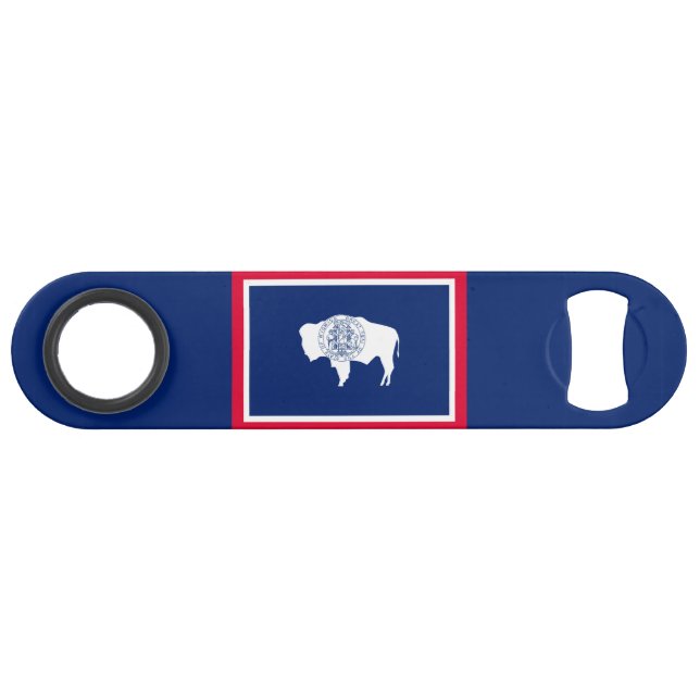 Wyoming State Flag Design Speed Bottle Opener (Front (Horizontal))