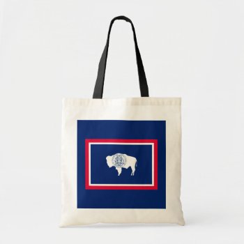 Wyoming State Flag Design Tote Bag by AmericanStyle at Zazzle