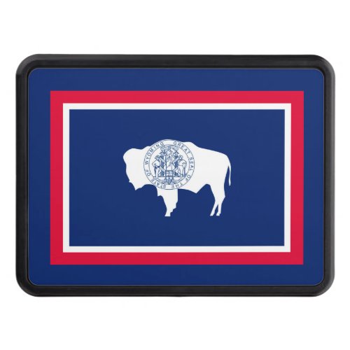 Wyoming State Flag Design Tow Hitch Cover