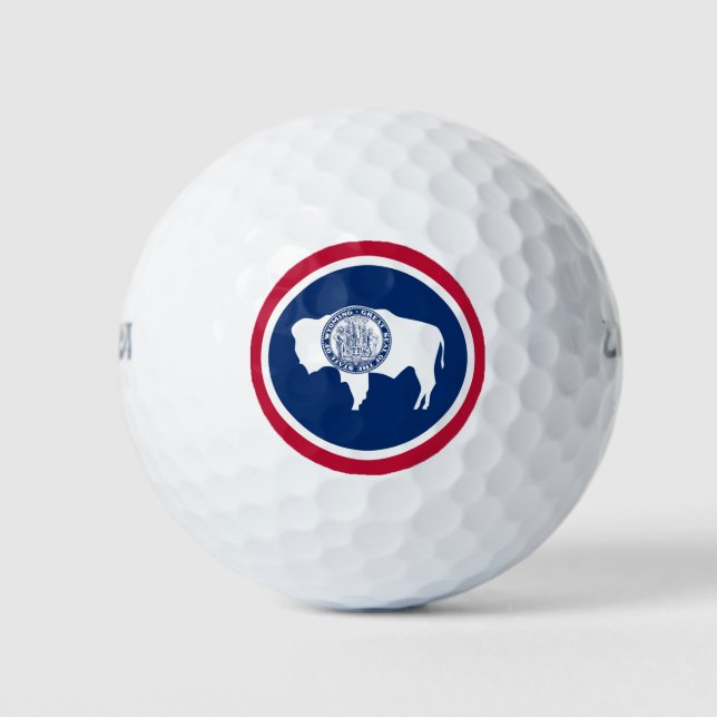 Wyoming State Flag Golf Balls (Front)