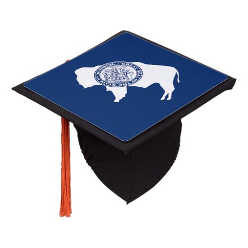 Wyoming State Flag Graduation Cap Topper