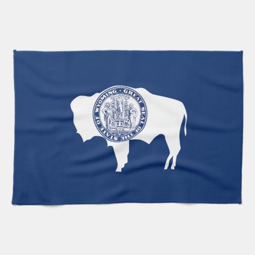 Wyoming State Flag Kitchen Towel