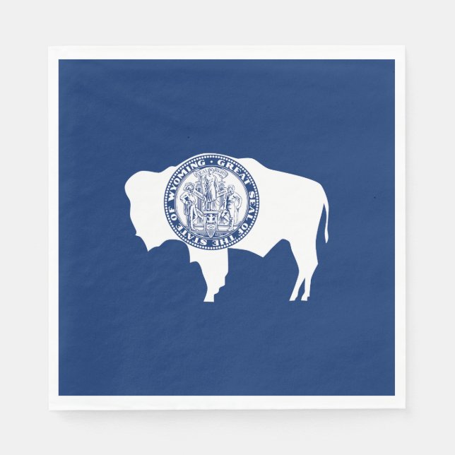 Wyoming State Flag Napkins (Front)