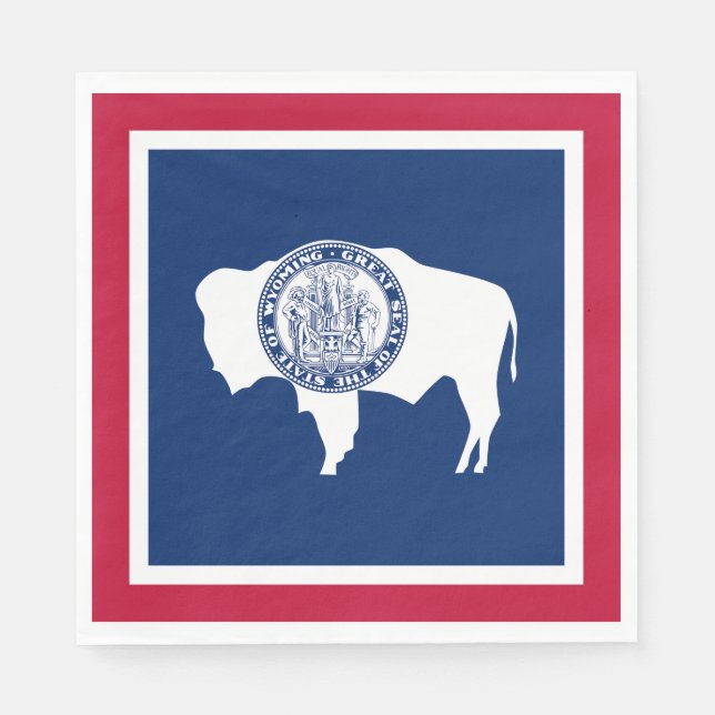 Wyoming State Flag Napkins (Front)